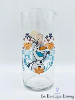 Verre Elsa Anna Olaf La Reine Des Neiges Disney Transparent Fleurs -Disney verre anna elsa olaf la reine des neiges disney orange bleu 3