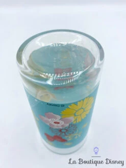 Verre Fée Clochette Disney Peter Pan Fleurs Papillons Bleu -Disney verre fee clochette disney bleu peter pan fleurs papillons 3