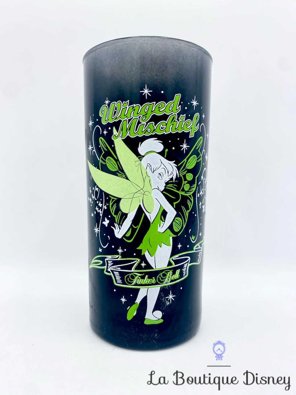 Verre Fée Clochette Winged Mischief Disney Store Exclusive Tinker Bell Noir Vert 3 Verre Fée Clochette Winged Mischief Disney Store Exclusive Tinker Bell Noir Vert