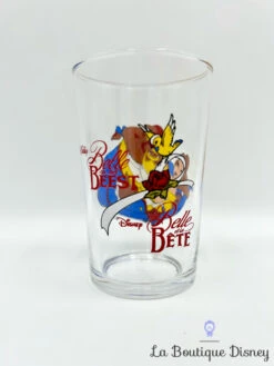Verre La Belle Et La Bête Disney VMC Reims Moutarde Vintage -Disney verre la belle et la bete disney vmc reims moutarde vintage belle beest 3