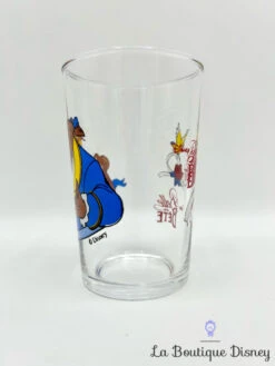 Verre La Belle Et La Bête Disney VMC Reims Moutarde Vintage -Disney verre la belle et la bete disney vmc reims moutarde vintage belle beest 4