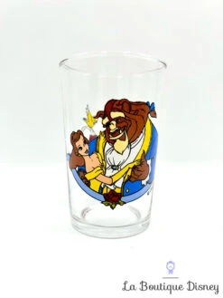 Verre La Belle Et La Bête Disney VMC Reims Moutarde Vintage
