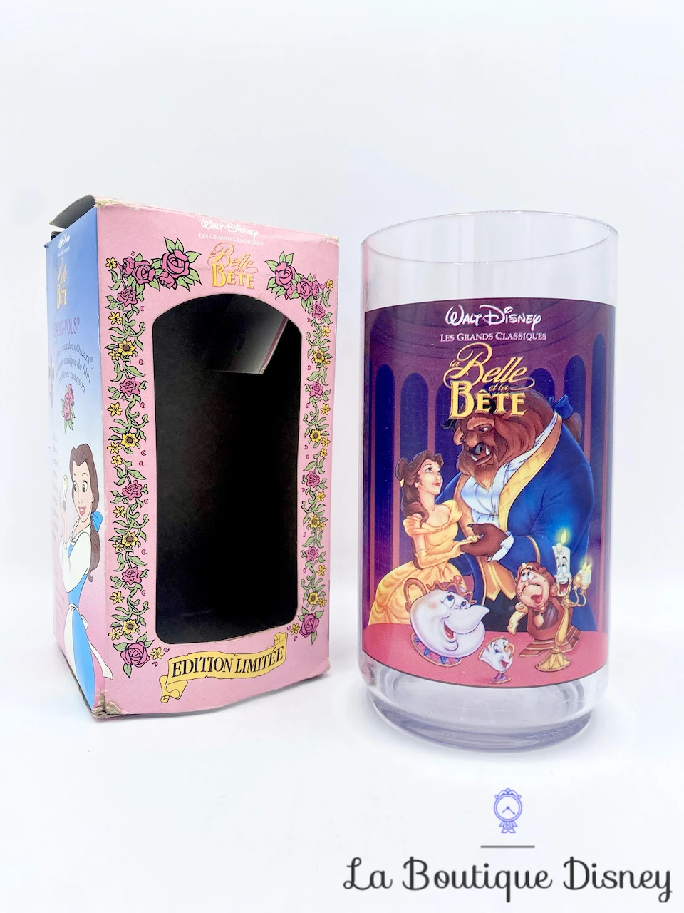 Verre La Belle Et La Bête Walt Disney Les Grands Classiques Édition Limitée Burger King 1995 Vintage 3 Verre La Belle Et La Bête Walt Disney Les Grands Classiques Édition Limitée Burger King 1995 Vintage