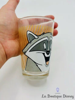 Verre Meeko Pocahontas Disney Vintage Moutarde Raton Laveur -Disney verre meeko raton laveur pocahontas disney vintage 5