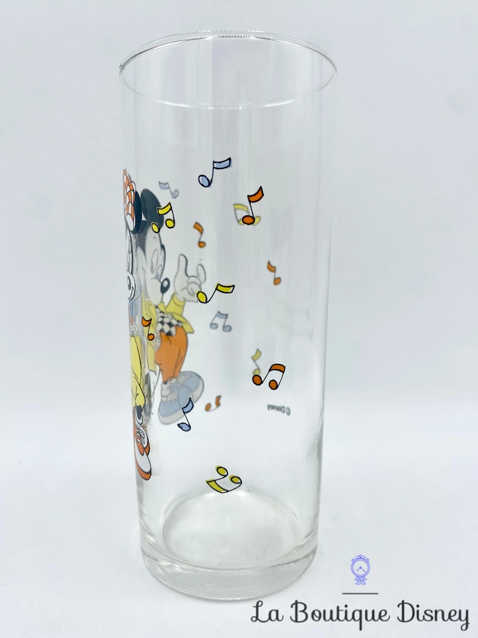 Verre Mickey Minnie Mouse Musique Disney Vintage Notes 4 Verre Mickey Minnie Mouse Musique Disney Vintage Notes – Image 2