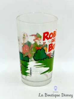 Verre Robin Des Bois Disney VMC Vintage Moutarde -Disney verre moutarde robin des bois disney vmc reims vintage 1