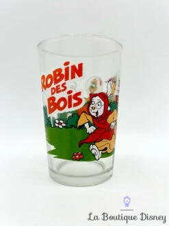 Verre Robin Des Bois Disney VMC Vintage Moutarde -Disney verre moutarde robin des bois disney vmc reims vintage 6