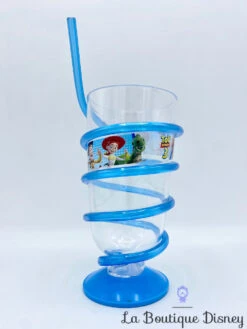 Verre Paille Toy Story 3 Disney Pixar Gobelet Bleu Plastique -Disney verre paille toy story 3 disney plastique gobelet 2