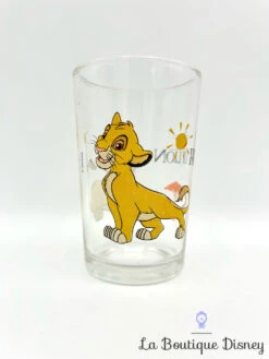 Verre Simba Nala Le Roi Lion Disney Moutarde