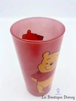 Verre Winnie L'ourson P Disney Store Exclusive Pooh Rouge -Disney verre winnie ourson p disney store exclusive rouge pooh 4