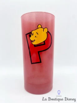 Verre Winnie L'ourson P Disney Store Exclusive Pooh Rouge -Disney verre winnie ourson p disney store exclusive rouge pooh 5