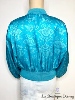 Veste Jasmine Rajah Aladdin Disney Store Taille 4 Ans Blaser Bomber Bleu -Disney veste bomber jasmine aladdin disney store rajah bleu satin 1