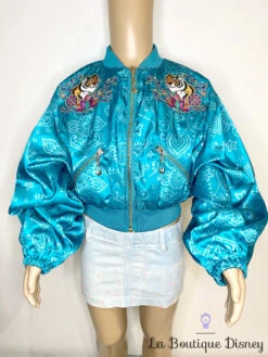 Veste Jasmine Rajah Aladdin Disney Store Taille 4 Ans Blaser Bomber Bleu