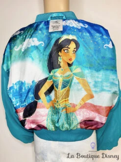 Veste Jasmine Rajah Aladdin Disney Store Taille 4 Ans Blaser Bomber Bleu -Disney veste bomber jasmine aladdin disney store rajah bleu satin 6