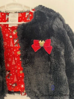 Veste Fourrure Minnie Mouse Disney Store Taille 4 Ans Noir Rouge Noël -Disney veste fourrure minnie mouse disney store noir rouge 15