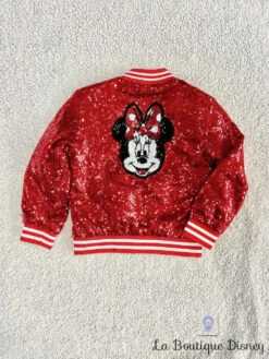 Veste Minnie Mouse Sequins Rouges Disney Store Taille 4 Ans Blazer -Disney veste sequins minnie mouse rouge disney store blazer teddy 0